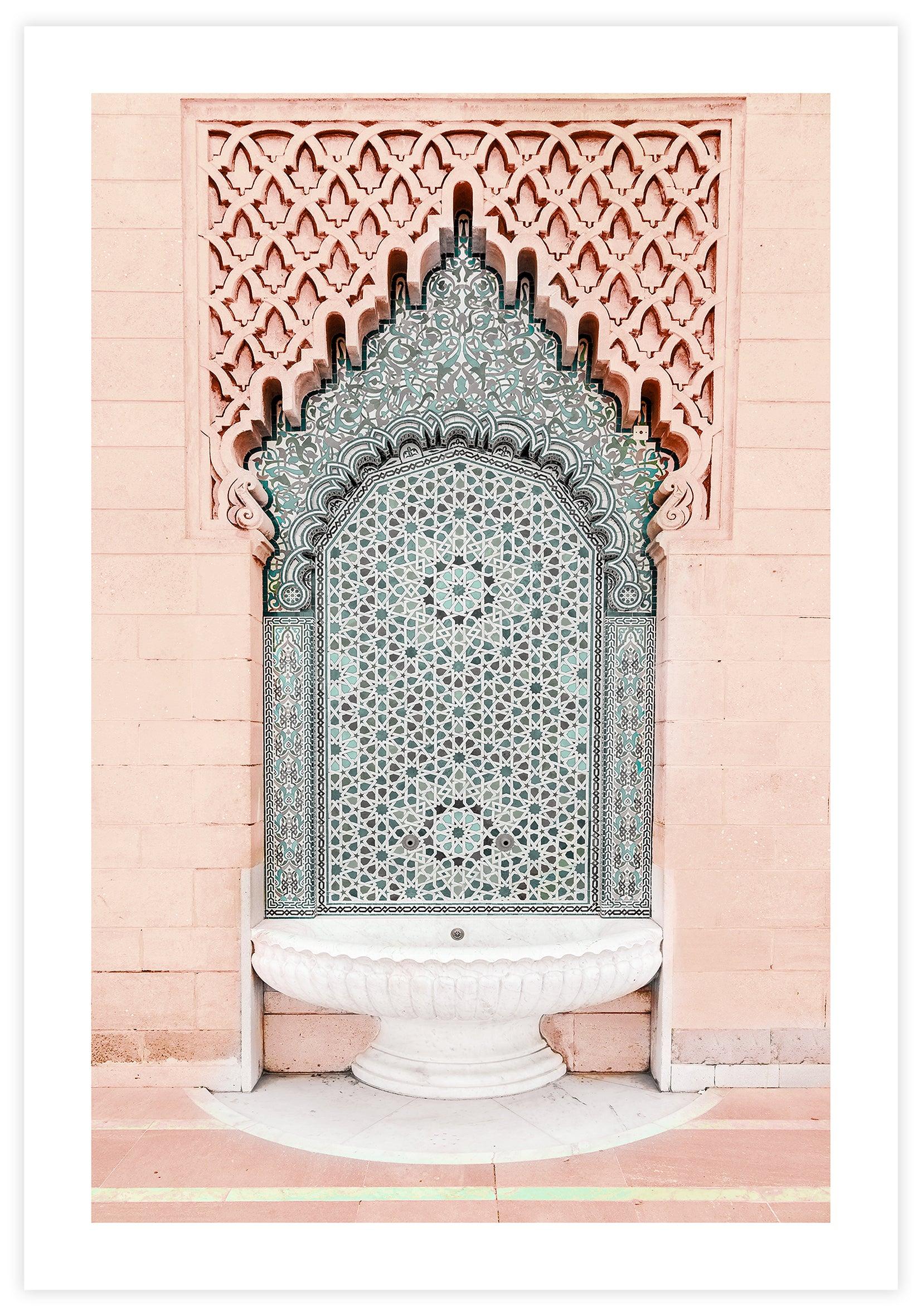 Mosaic Fountain Poster - KAMAN