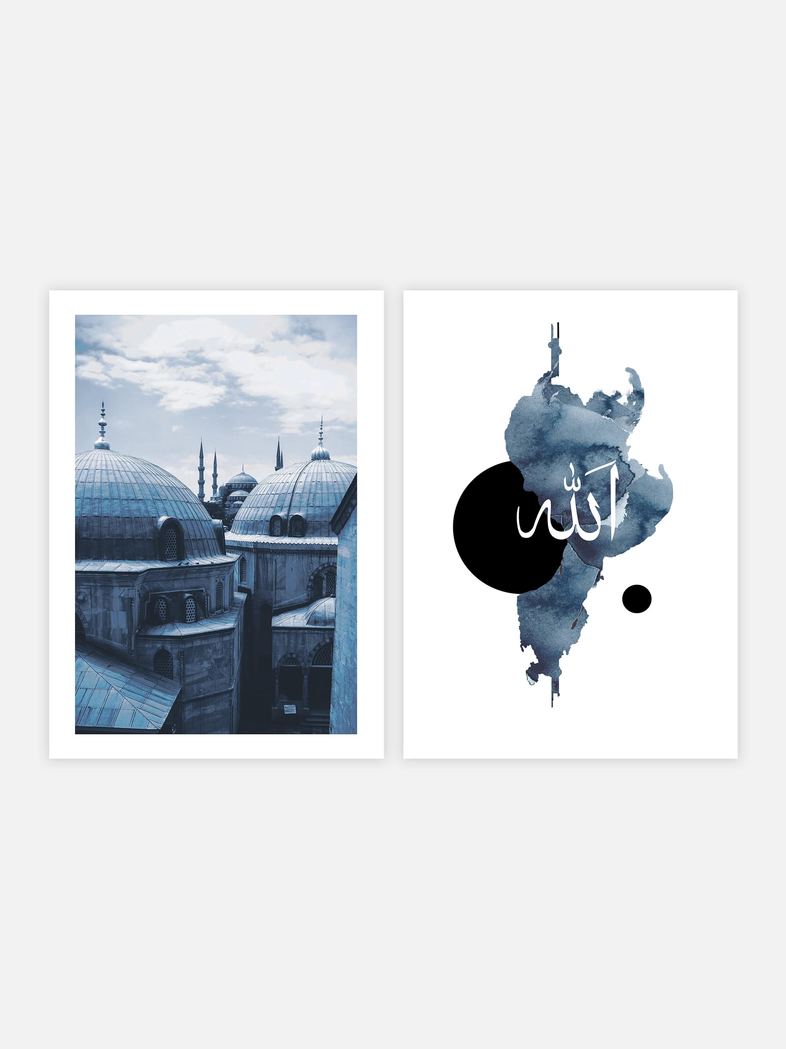 Blue Mosque & Watercolor Set