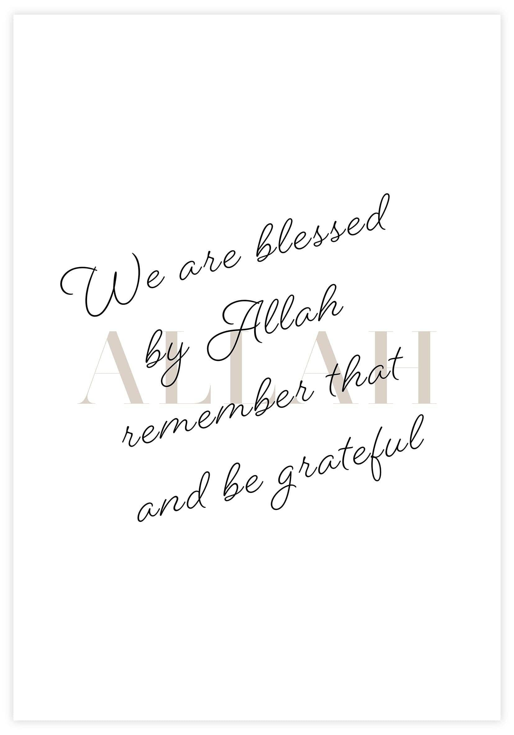 We Are Blessed Poster