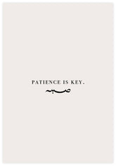 Patience Is Key Poster