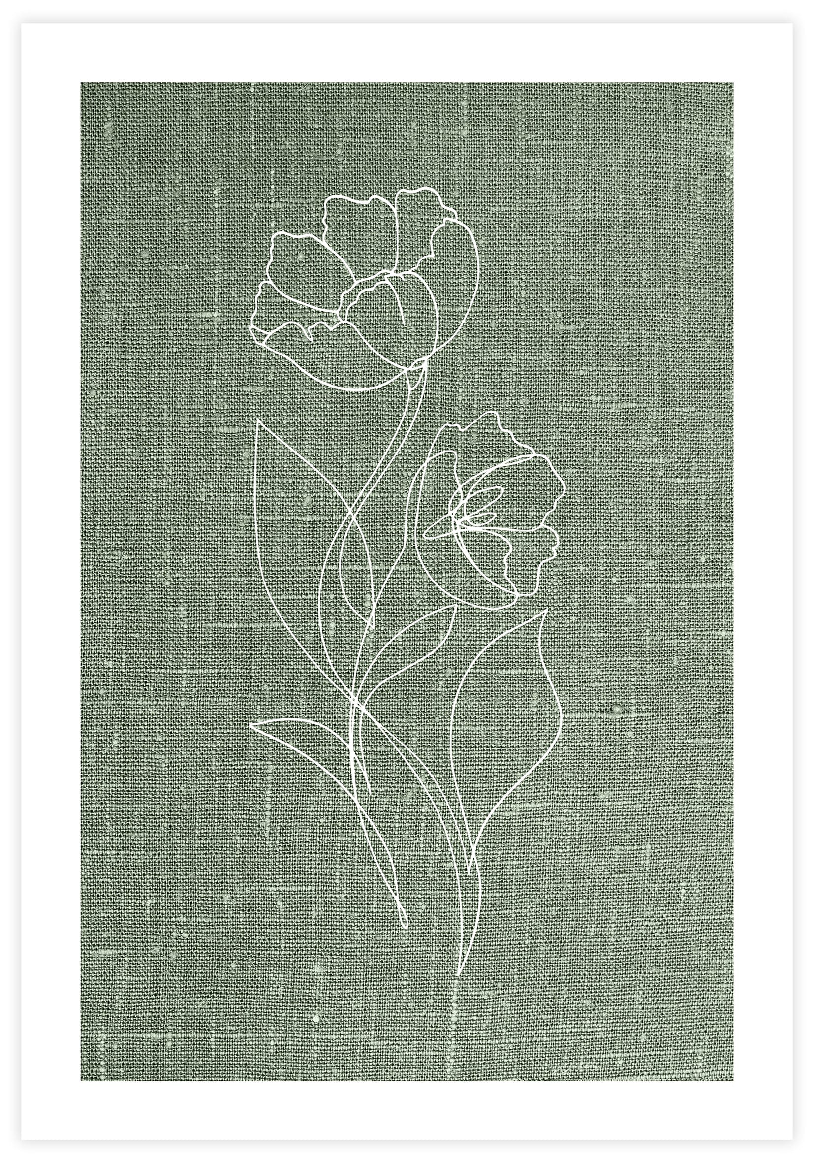 Flower Linen Poster